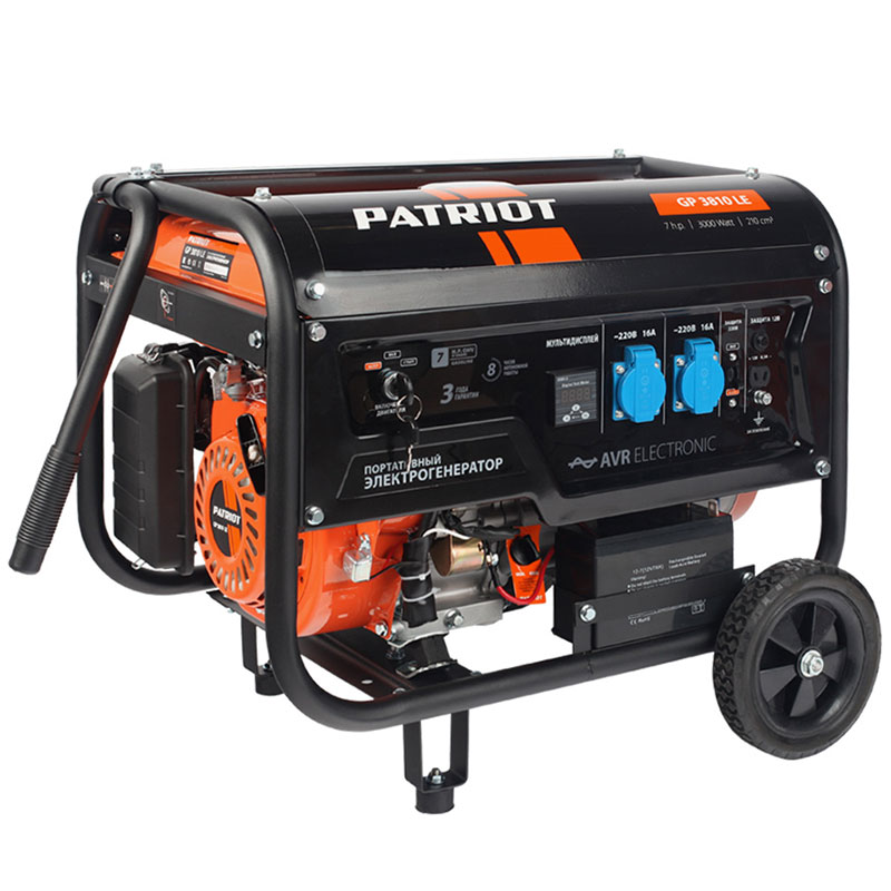 Генератор Patriot GP-3510e. Фото 1 (лицевая сторона)