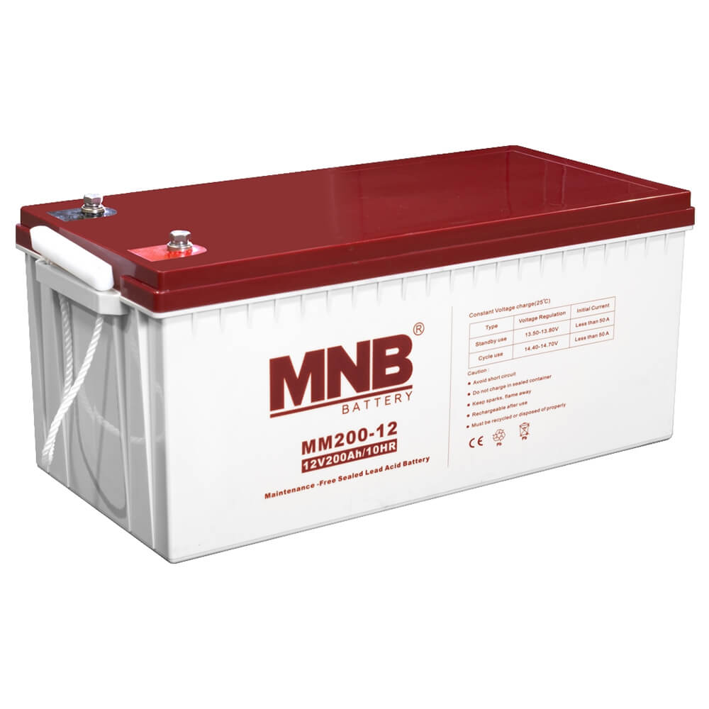Аккумулятор MNB MM 200-12. Фото 1 (лицевая сторона)