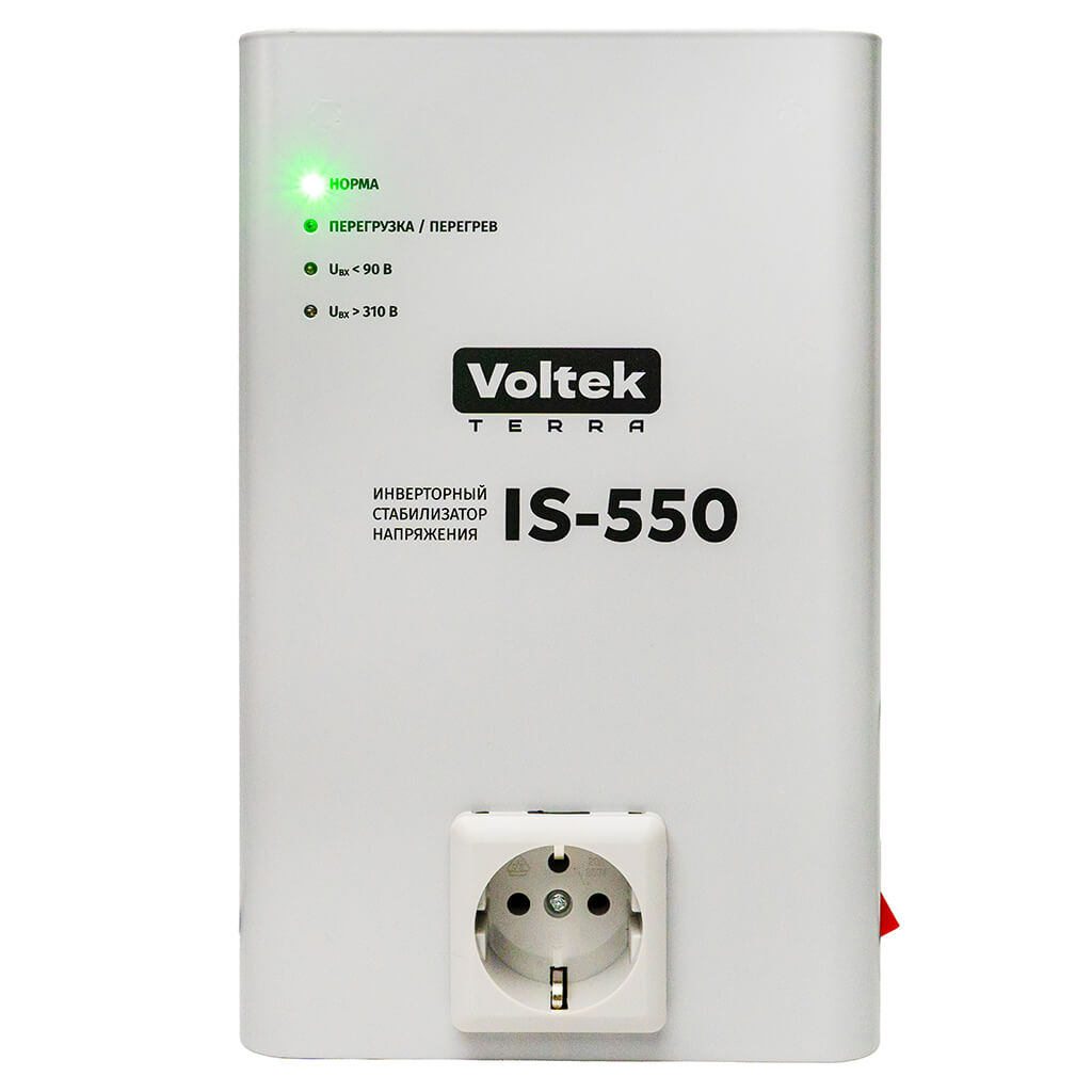 Стабилизатор напряжения Voltek IS-550. Фото 1 (лицевая сторона)